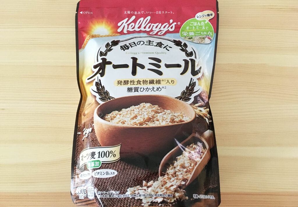 ケロッグのオートミールの写真